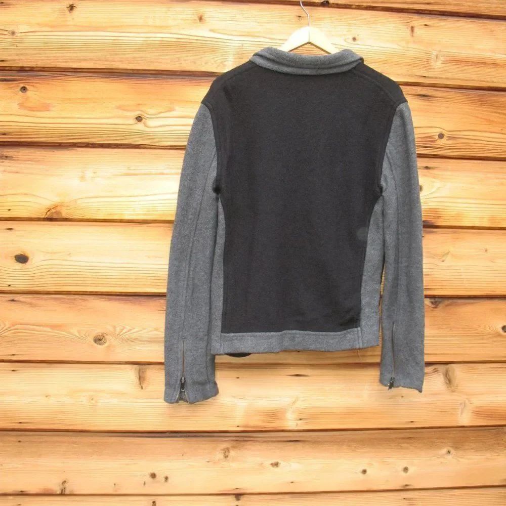 Gray Black Wool Bomber Jacket - Picture 4 of 7